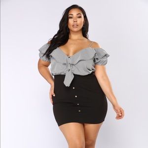 NWT Fashion Nova Gingham Dress Size 1X